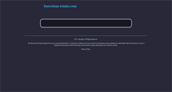 Desktop Screenshot of barcelona-tennis.com